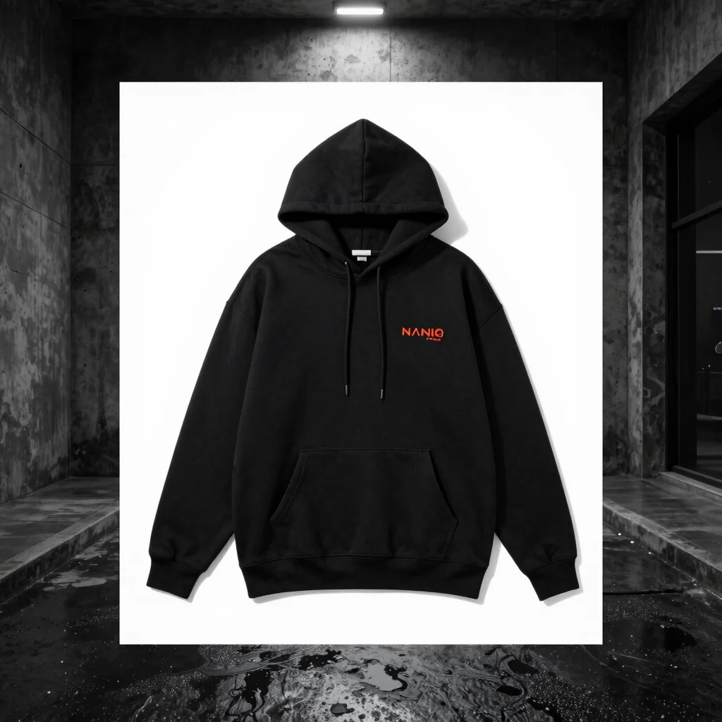 AOOOOOOA Cyber-Grid Oversized Hoodie